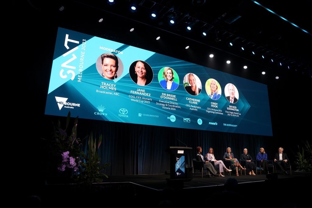 Sportnxt conference AV LED Screen lighting audio show calling producing Melbourne