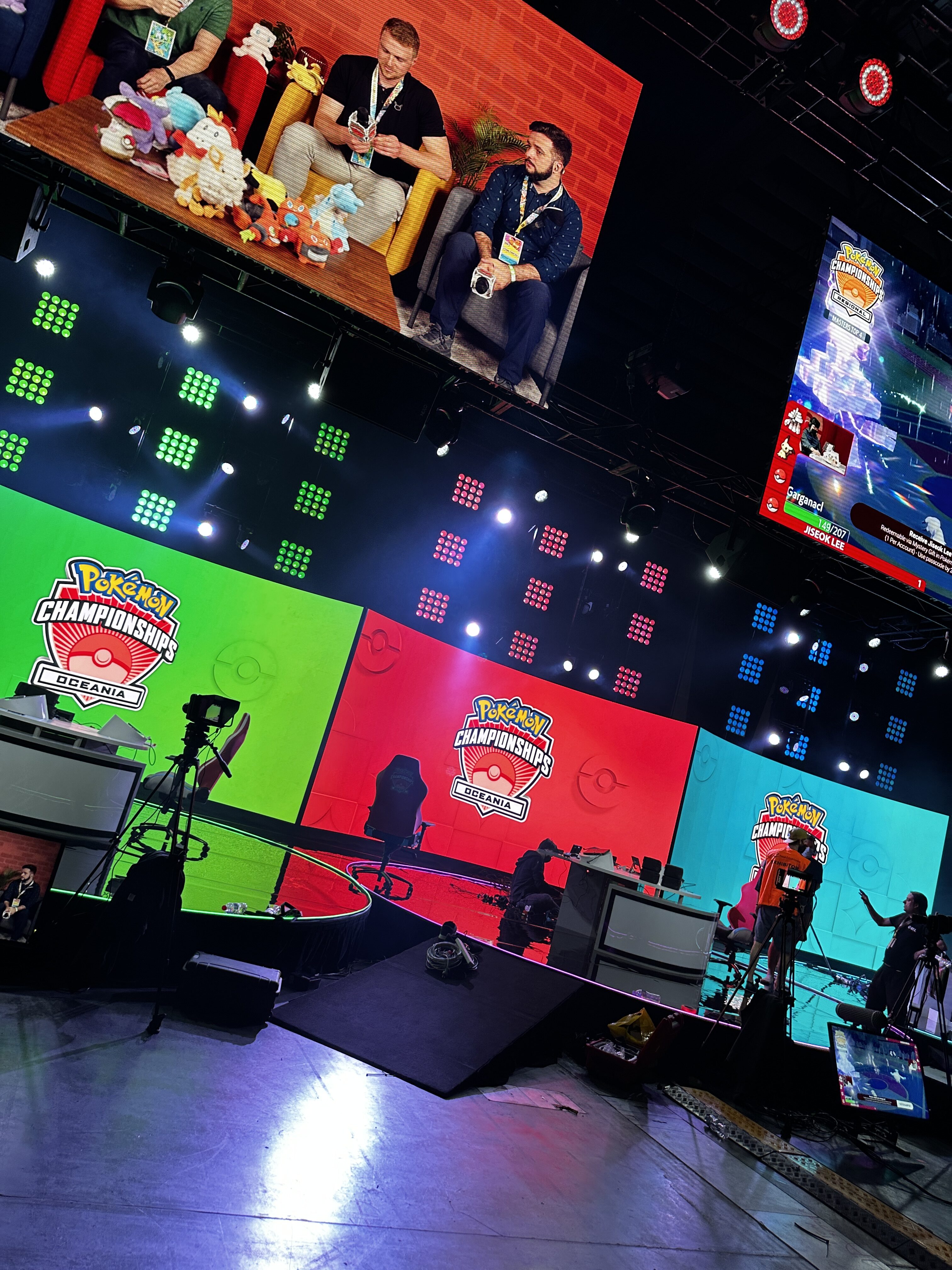 ESports Pokemon AV LED Screen lighting broadcast cameras streaming twitch