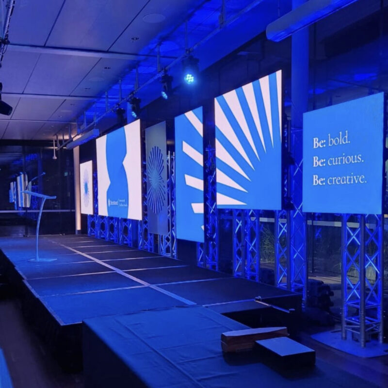 Projection Mapping LED Screen AV lighting audio Sydney WOOHAH Stockland Awards Night