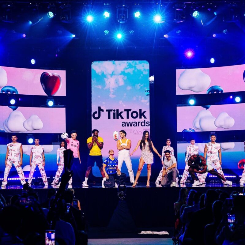 AV LED Screen TikTok Awards Audio Lighting WOOHAH Technical Direction Cameras Media Server Barco E2