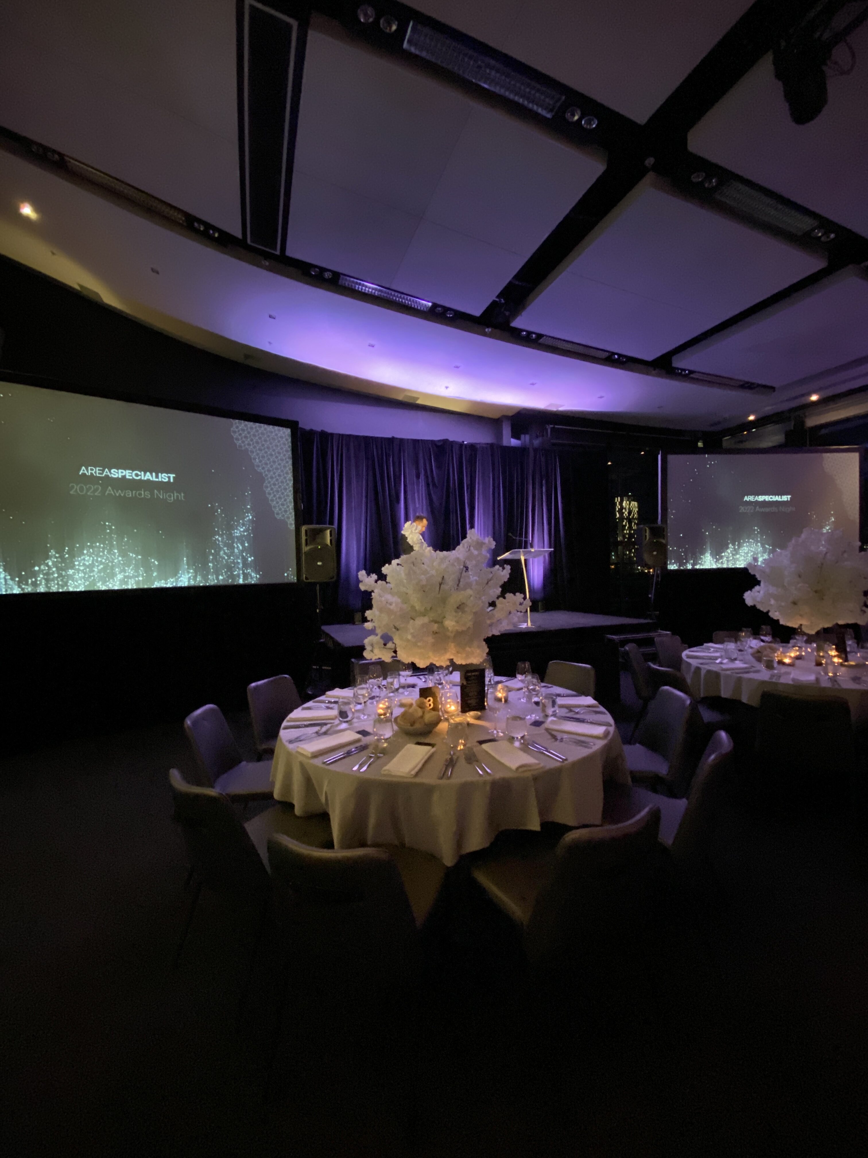 Gala Awards Dinner Night AV Projection Show Calling WOOHAH Sydney melbourne Lectern Staging