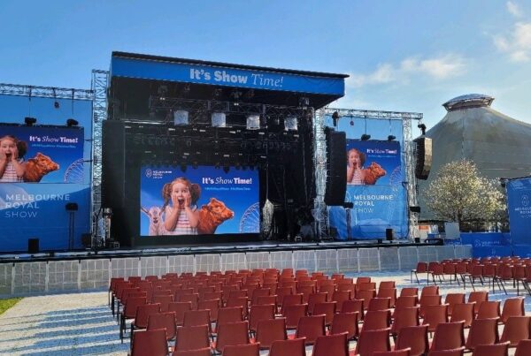 LED Screen Melbourne Royal Show AV Cameras Media Servers