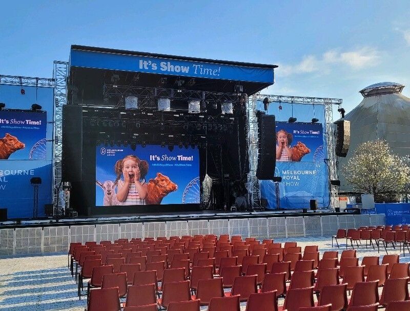 LED Screen Melbourne Royal Show AV Cameras Media Servers