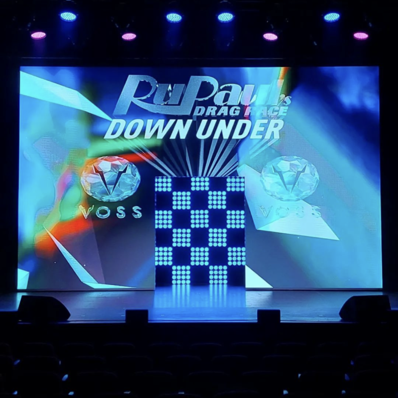 LED screen package AV Melbourne Sydney Tour RuPaul Drag Race
