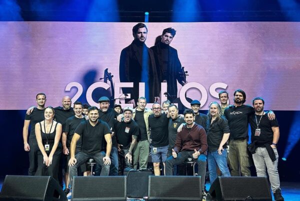 Tour Australia 2Chellos LED Screen AV Cameras Camera Chains WOOHAH Sydney Melbourne Brisbane