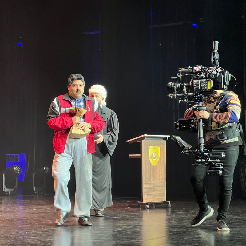 Broadcast Camera Recording Netflix Special AV WOOHAH