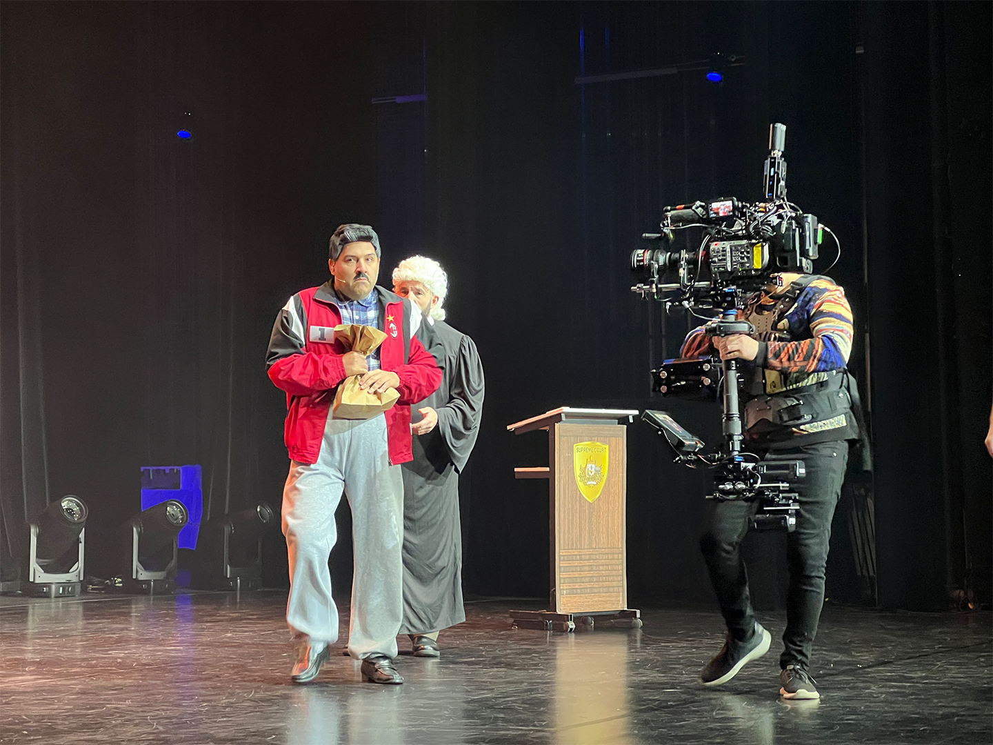 Broadcast Camera Recording Netflix Special AV WOOHAH