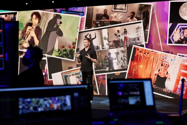 Atlassian event Holiday AV WOOHAH Broadcast studio LED Screen Camera