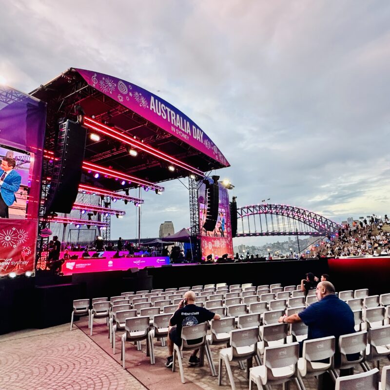 Australia Day Live 2024 WOOHAH LED Screens AV Sydney Broadcast