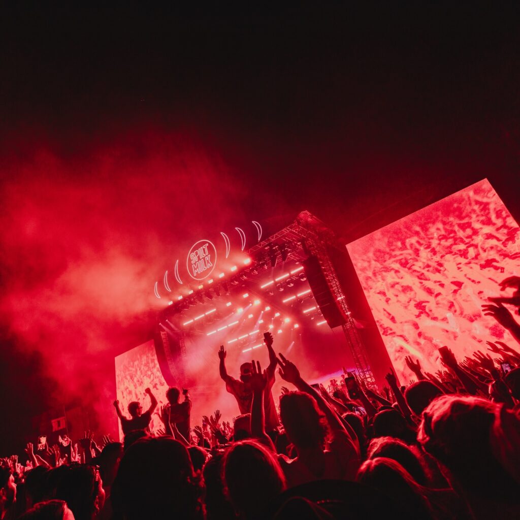 ROE CB5 V8T LED Screens Festival Melbourne Spilt Milk AV Media Servers Camera Chains